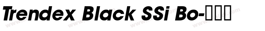 Trendex Black SSi Bo字体转换